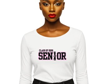 Class of 2026 Senior PNG | Graduation Shirt Design | Senior 2026 PNG | Varsity Letter Grad Design | Diploma PNG