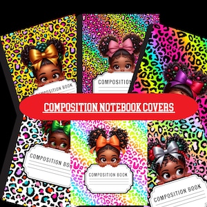 9 Compositon Book Covers|Back to School Notebook|Notebook Cover|Notebook Makeover|Back to School Items