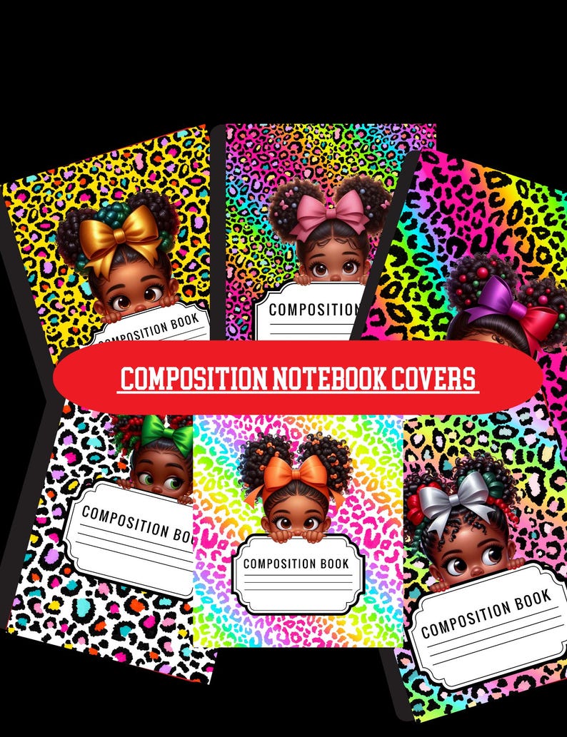 9 Compositon Book Covers|back to School Notebook|notebook Cover ...