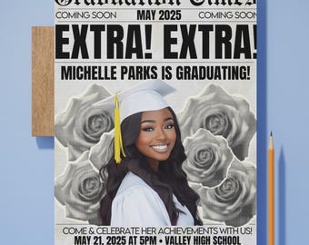 Customizable Graduation Announcement Template|Graduation Flyer |Graduation Announcement|Editable Graduation Invitation Flyer|Class of 2026