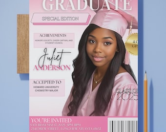 Graduation Party Flyer|Graduation Flyer|Editable Graduation Invitation Flyer|Grad Announcement Flyer|Class of 2026 Graduation Invite Flyer