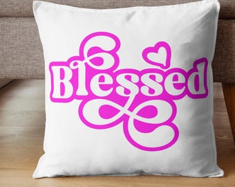 Blessed (Pink) Design|Trendy T Shirt Design|Faith|Christian|Religious| Inspirational|Motivational