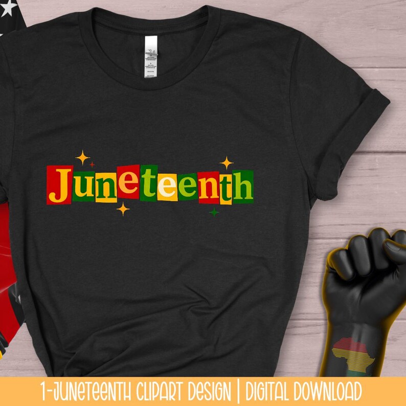 Juneteenth PNG | Juneteenth Typography Design | Pan African Colors ...