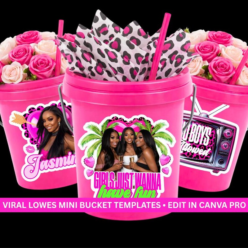 Mini Bucket Template - Etsy
