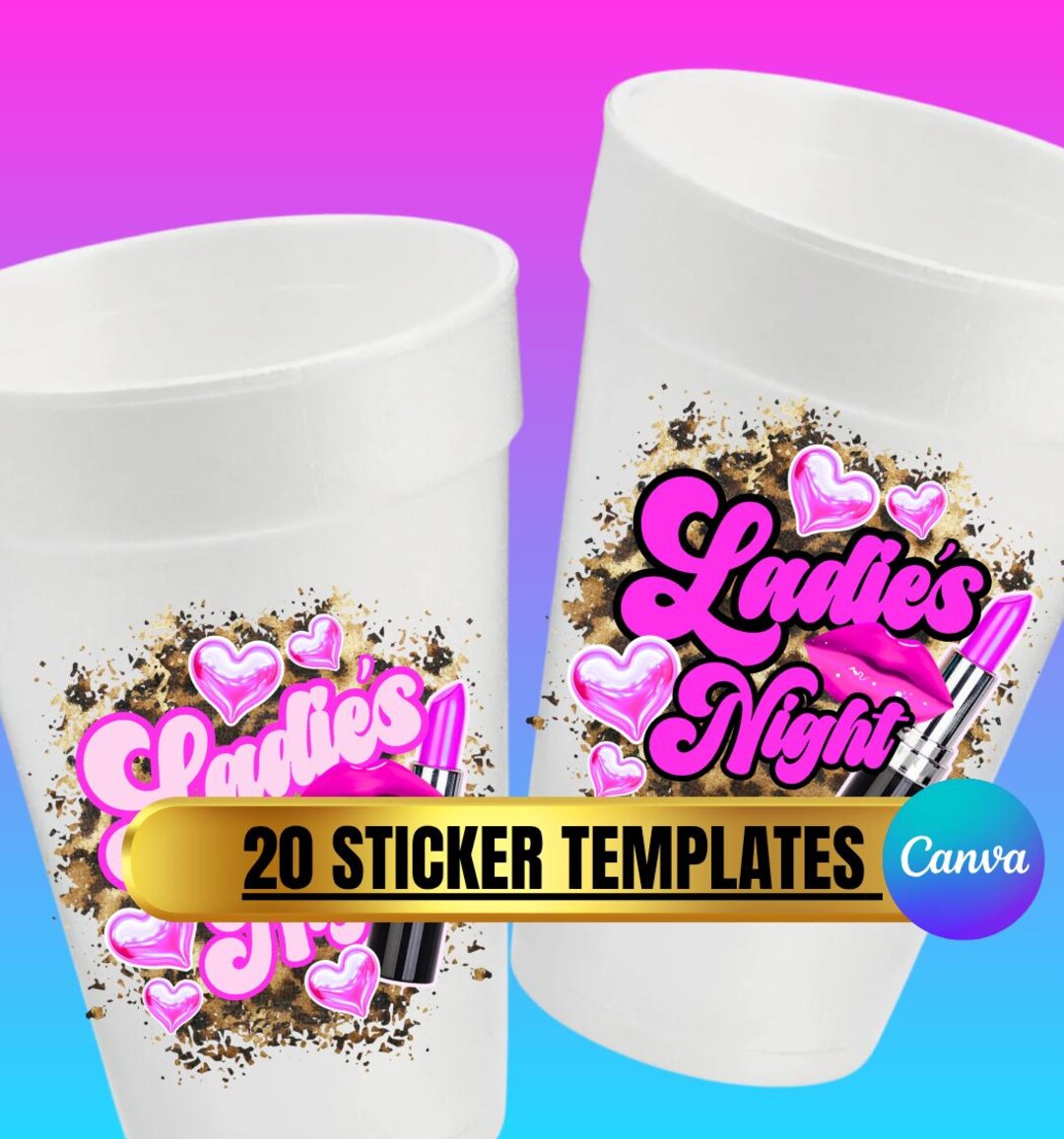 Editable Sticker Card 20 Sticker Design Template|sticker Design|canva Template|birthday Party ...