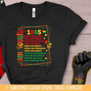 1-Juneteenth 1865 PNG Clipart Design|Juneteenth Png|Emancipation Day Png|Juneteenth Background Png|Sublimation Design Download