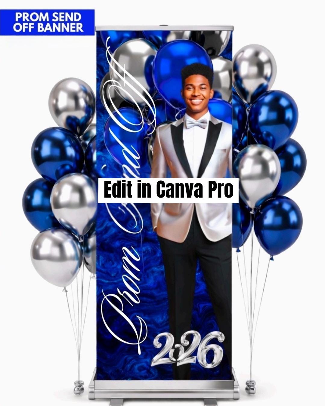 Send Off Program Banner Prom Send off Banner Template|graduation Party Backdrop|customizable ...