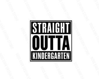 4-Straight Outta Kindergarten PNG|2026 Graduate|2026 Graduation PNG|Sublimation|Graduation|Digital Download|Kindergarten Graduation