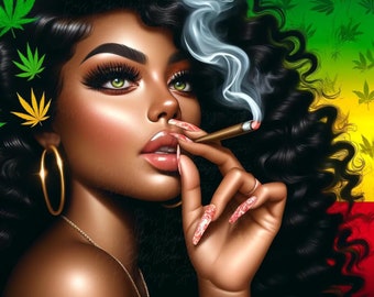 1-420 Woman Png Sublimation Design| Woman Png | Cannabis Png| Smoking Woman Png| Marijuana Weed Smoking Png Sublimation