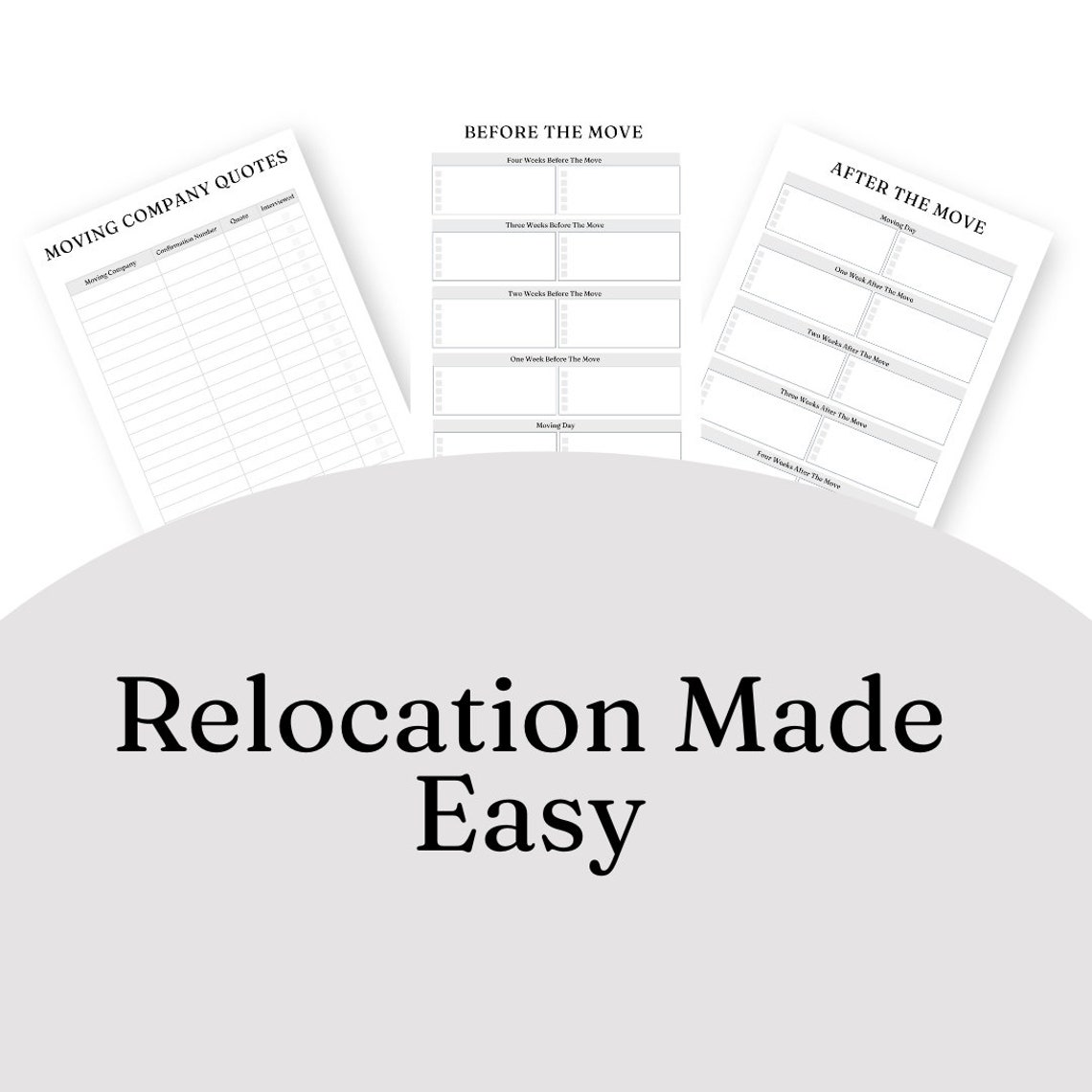 Relocation Checklist Printable|moving Planner|relocation Guide ...