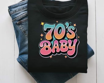 Sublimación PNG de bebé de los 70/Regreso a los 70/Bebé de los setenta/Nostálgico de los 70/Clipart nostálgico/Clipart de los 70/Retro de los 70/Amor de los 70/Me criaron los 70