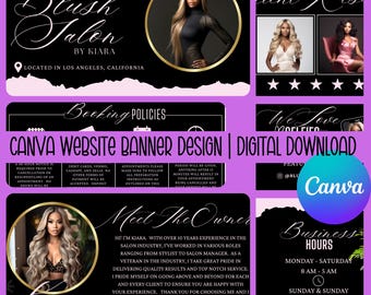 Website Banner Canva Template|Canva Website Banner|Editable Canva Template|Canva Banner|Website Banner
