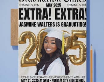 Customizable Graduation Announcement Template|Graduation Flyer |Graduation Announcement|Editable Graduation Invitation Flyer|Class of 2026