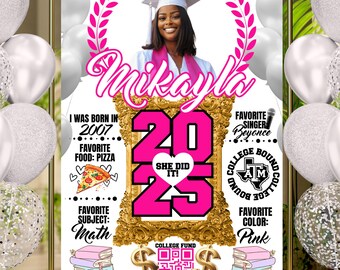 Graduation Poster Template|Can Be Used For Any Occasion|Graduation Party Welcome Sign Template|Photo Graduation Welcome Poster