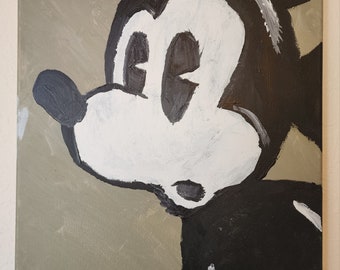 Black and White Mickey Mouse Fan Art