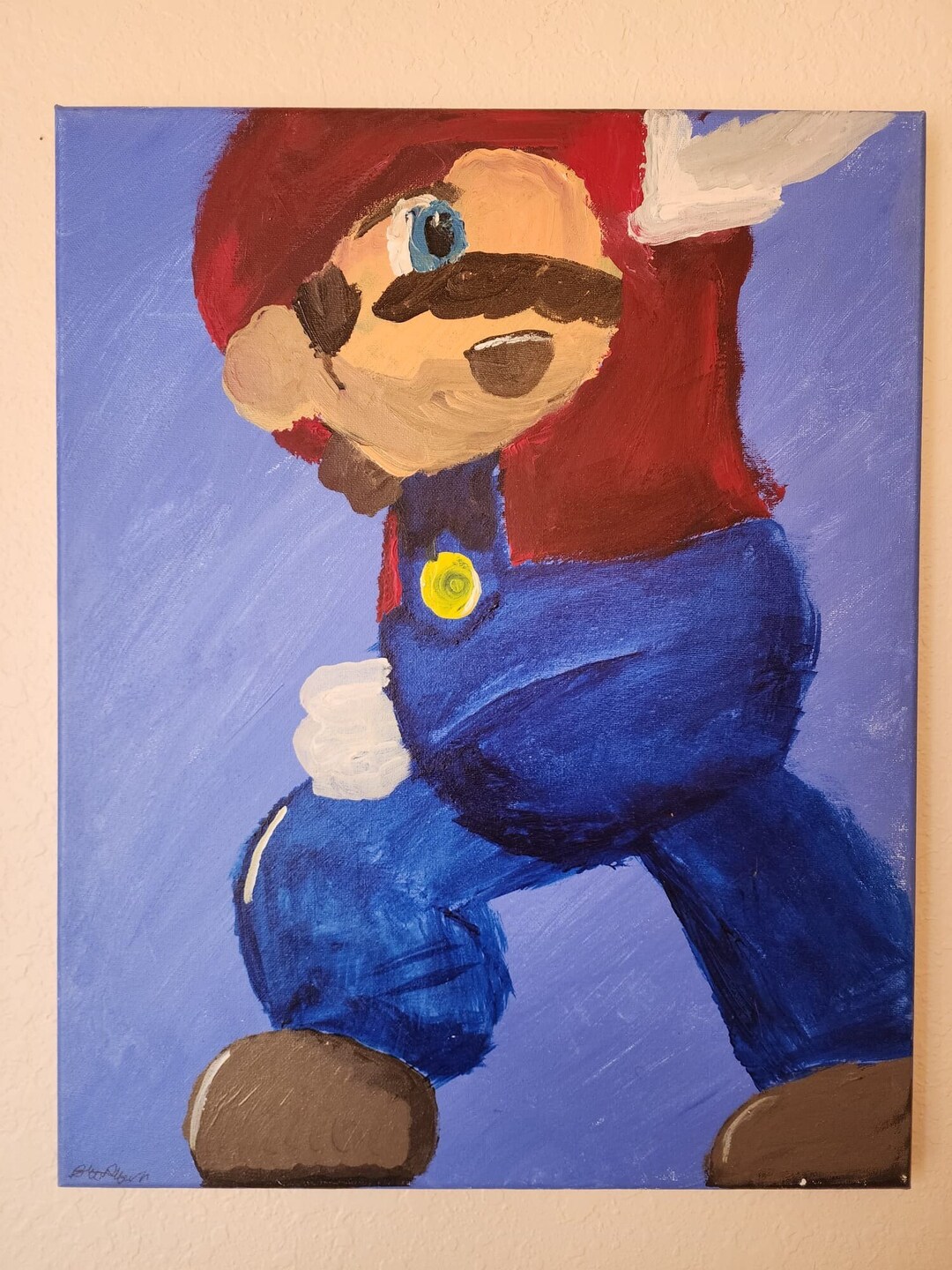 Mario Acrylic Fan Art - Etsy