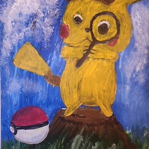 Fan art du détective Pikachu