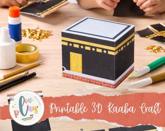 Modello 3D della Kaaba – Attività di apprendimento islamico (PDF stampabile)