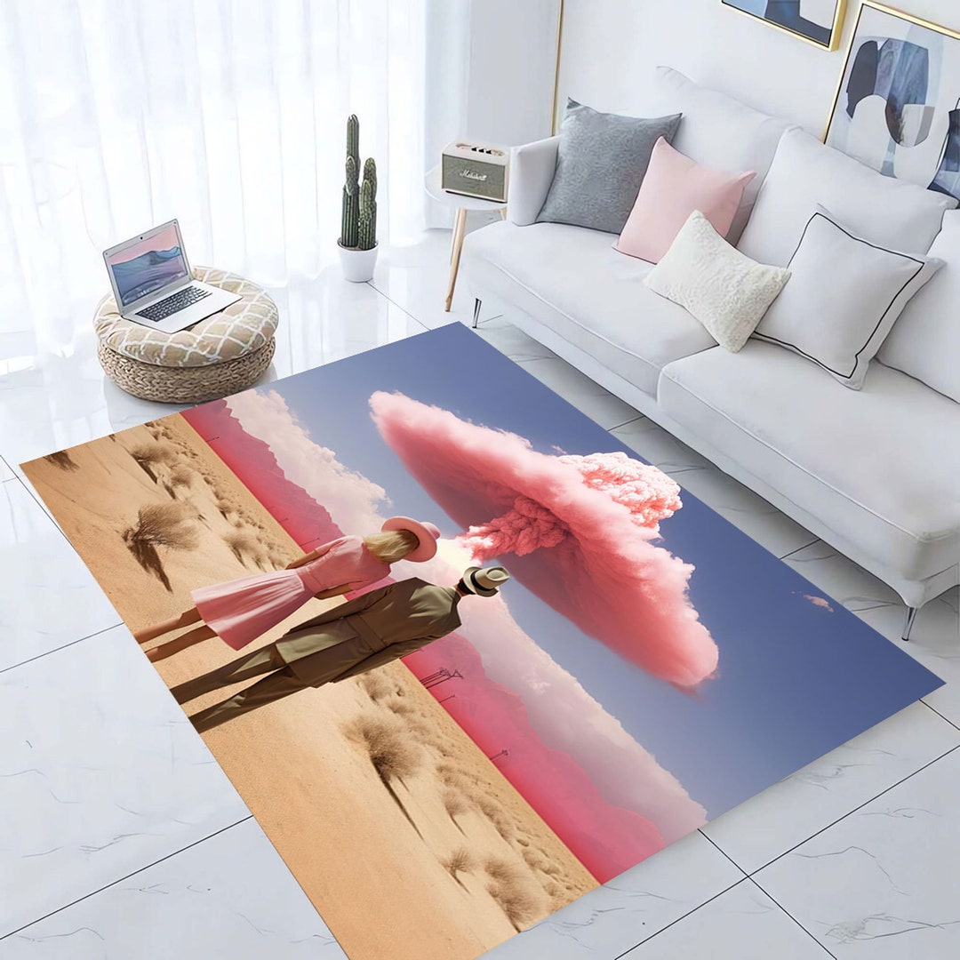 Cute Explosion Rug,barbenheimer Rug,living Room Rug,decorative Rug ...