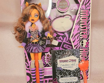 Wave 1 Clawdeen Wolf Doll with Box - Monster High Dolls - Ever after High - collectible - vintage - Original - freak du chic - scaris