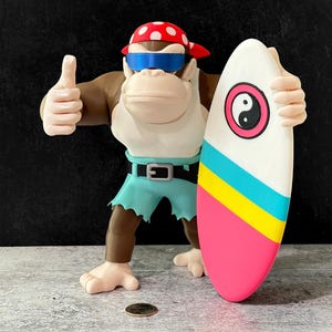 Funky Kong 3D printed figure - collectible, fan art, arcade & gaming decoration, nostalgia gift