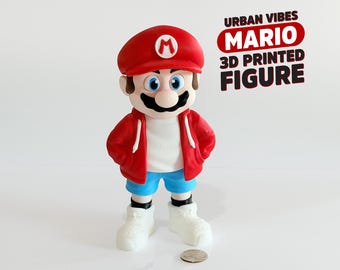 Mario Urban Vibes 3D printed figure - collectible, fan art, arcade & gaming decoration, nostalgia gift