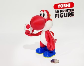 Yoshi 3D printed figure - collectible, fan art, arcade & gaming decoration, nostalgia gift