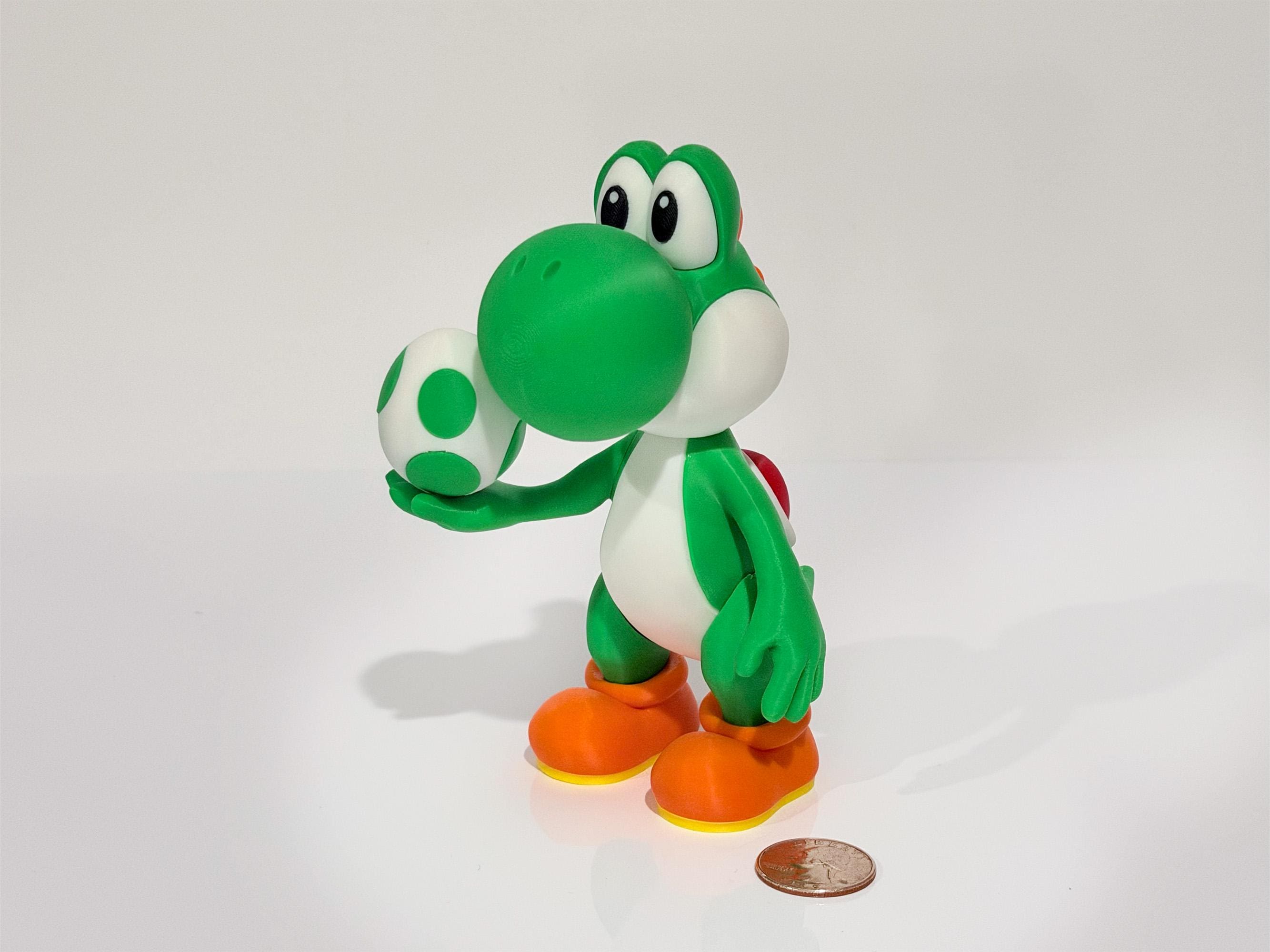 Yoshi 3D Printed Figure - Collectible, Fan Art, Arcade & Gaming