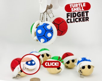 Turtle Shell 3D printed clickers - collectible, fan art, mechanical, fidget, clicky, stress relief