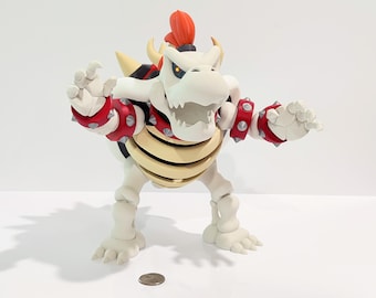 Dry Bowser 3D printed figures - collectible, fan art, arcade & gaming decoration, nostalgia gift