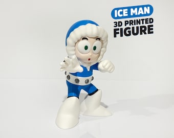 Ice Man 3D printed figure - collectible, fan art, arcade & gaming decoration, nostalgia gift