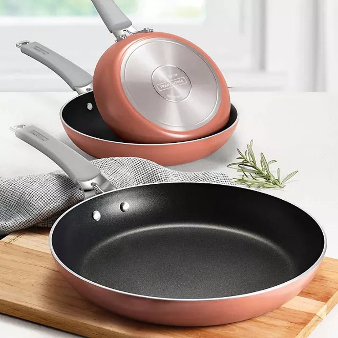 Tramontina 3piece Nonstick Fry Pan Set assorted Colors Etsy