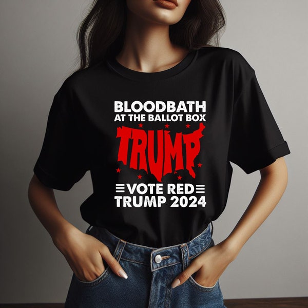 Bloodbath At The Ballot Box 2024 Vote Red Png, Trump 2024 Png, Election 2024 Png, President Trump Png