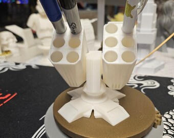 Missle Turret Desktop Pen & Pencil Holder | 3D Printed