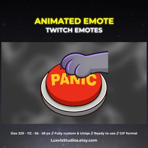 Animated Panic Cat Emote: Twitch/Kick Stream Animation
