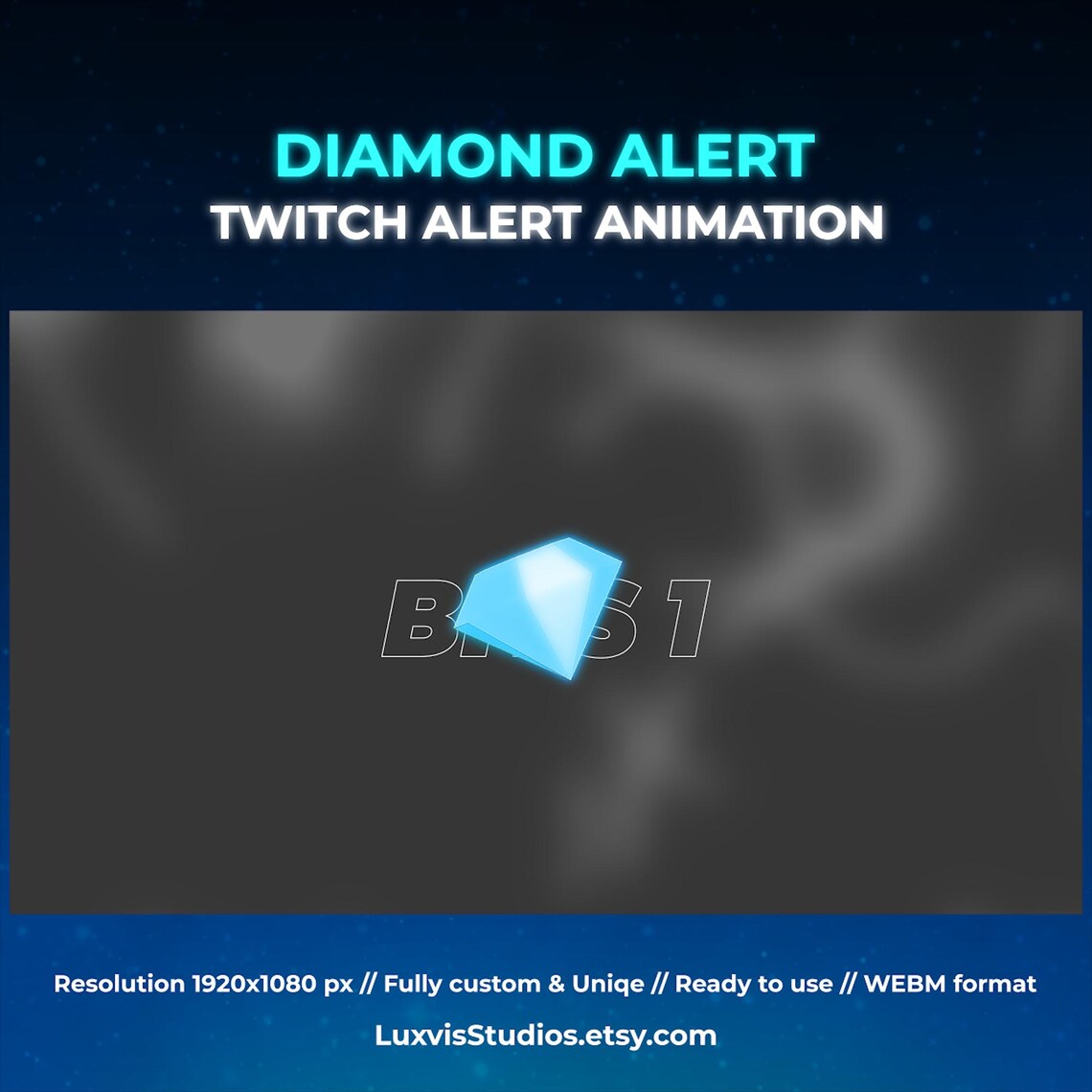 Diamond Twitch Alerts: Animated Stream Overlay (digital Download) - Etsy