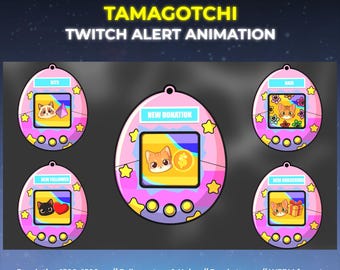 Tamagotchi Twitch Alert: Animated Stream Decoration