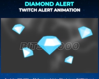 Diamond Twitch Alerts: Animated Stream Overlay (Digital Download)