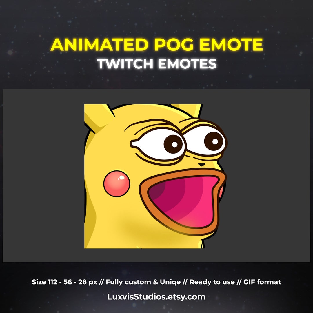 Animated Pikachu Pog Face Animated POG Emote Twitch Emotes Pokemon Animated Pikachu Pog Face Animated POG Emote Twitch Emotes Pokemon