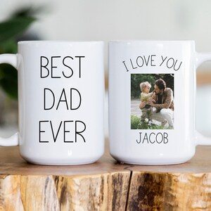 Mug With Picture, Daddy Mug Gift, Custom Photo Mug For Dad, Best Dad Ever Mug, Kids Photo Mug, Father&#39;s Day Mug, Father&#39;s Day Gift For Dad