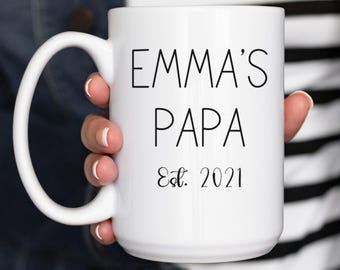 Mug papa est, Mug papa pour la première fois, cadeau pour nouveau papa, cadeau pour papa, futur papa, cadeau pour la première fois papa, premier cadeau papa, annonce de grossesse, mug papa