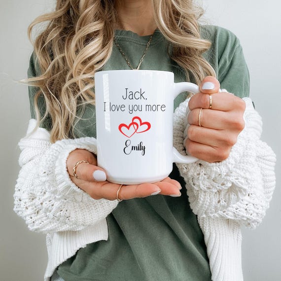 You And I Forever Personalized Mug, Custom Couples Coffee Mug