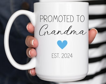 Eerste keer oma cadeaus, nieuwe oma cadeau, gepersonaliseerd oma cadeau, cadeau voor nieuwe oma, cadeau voor eerste keer oma mok