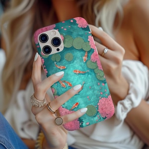 Koi fish phone case, koi fish case, iphone 16e case, koi fish pond, fish phone case, koi fish, iphone 14 case, iphone 15 pro case