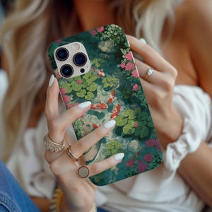 Koi fish phone case, koi fish case, iphone 16e case, koi fish pond, fish phone case, koi fish, iphone 14 case, iphone 15 pro case