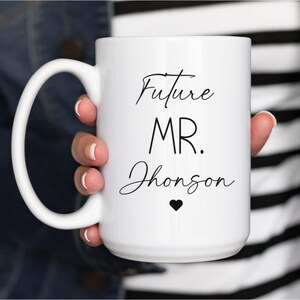 Verlobungsbecher Zukunft Frau Becher, Mr und Mrs Becher, Lucky Mr Becher, Geschenke für verlobtes Paar, personalisiertes Geschenk Frau Becher, Brautbecher