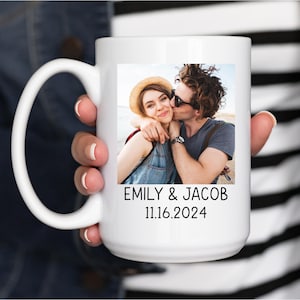 Custom Photo Coffee Mug, Custom Mug with Photo, Photo and Text Custom Mug, Photo Mug Personalized Gift For Her, Photo mug