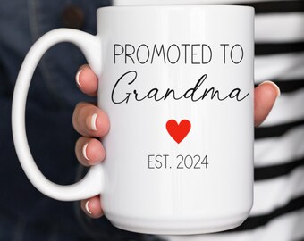 Eerste keer oma cadeaus, nieuwe oma cadeau, gepersonaliseerd oma cadeau, cadeau voor nieuwe oma, cadeau voor eerste keer oma mok