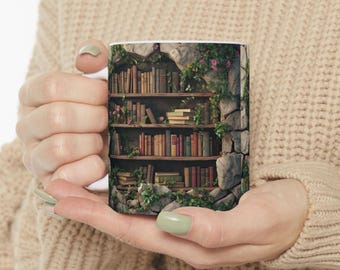 3D Effect Realistic Books Mugs, Book Lover Gift,Book Lover Mug, 3D Effect Mug, Cracked Mug Design, Creative Gift, Creative Mug,Teachers gift