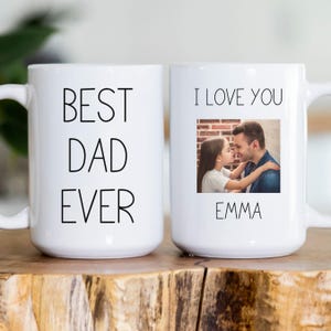 Daddy Mug Gift, Custom Photo Mug For Dad, Best Dad Ever Mug, Mug With Picture, Kids Photo Mug, Father&#39;s Day Gift For Dad, Father&#39;s Day Mug